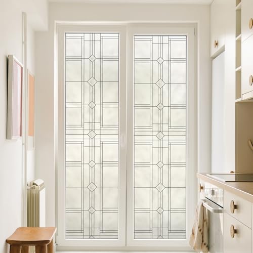 Artscape Geneva Window Film 24x36, Textured Leaded Glass