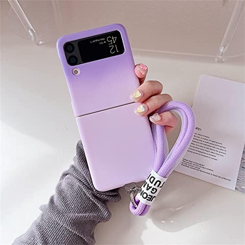 Coque cordon Galaxy Z Flip 3 style dégradé pastel pour sublimer vos tenues d'été