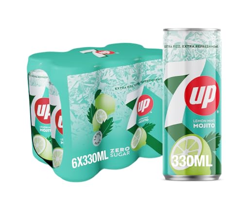 7UP Mojito Zero Sugar Lemon & Mint 330ml x 6