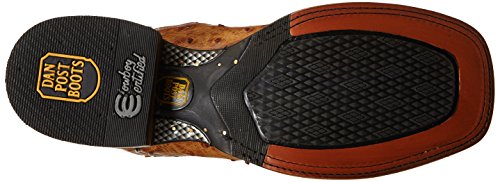 Dan Post Boots Mens Alamosa Ostrich Square Toe Dress Boots Mid Calf - Brown - Size 9.5 Ew #TOP3