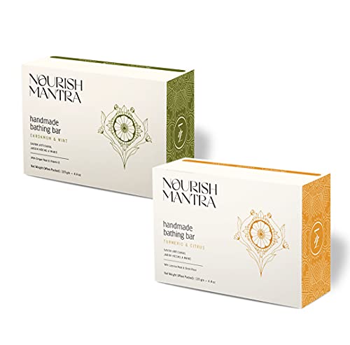 Nourish Mantra Handmade Bathing Bar Soap (Duo)