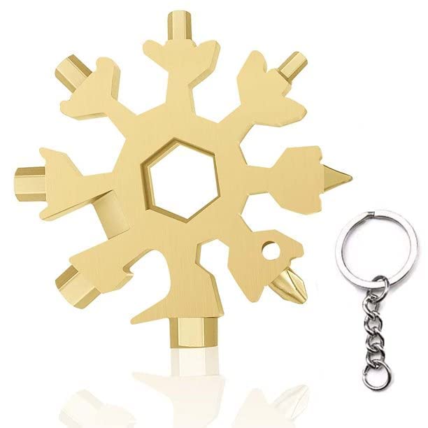 KPS Snowflake Multi-Tool Keychain Portable Screwdriver Tools for Outdoor Indoor use Incredible 18-in-1 (Multipurpose) (Stainless Steel) consists of 18 daily use tools (pack of 1) (B0BC3Q9H38) Amazon Price History, Amazon Price Tracker