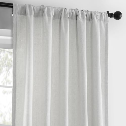 Cortinas de lino de 108 pulgadas: viste ventanales aportando privacidad 6