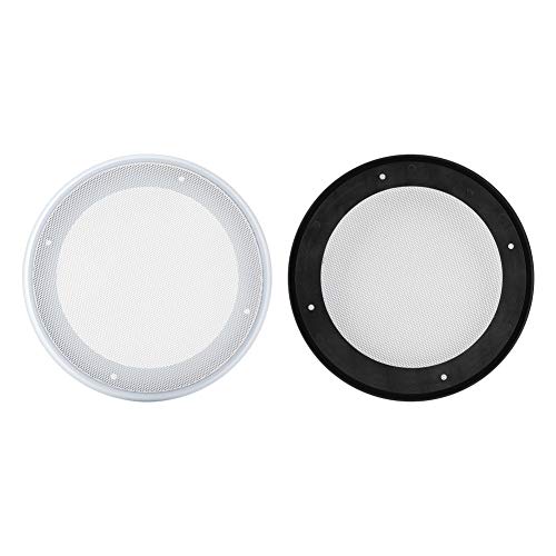 Speaker Mesh Cover, 2PCS 6.5/8 Inch Speaker Grill Cover Speaker Grille Car Audio Speaker Cover Decorative Circle Metal Mesh (8 Inch)