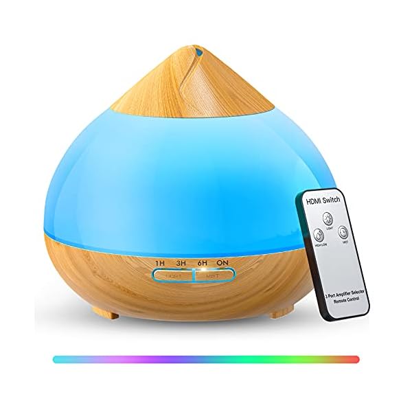 Romanda Essential Oil Diffuser,300ml Aromatherapy Diffusers,Air Diffuser for Home Bedroom Office