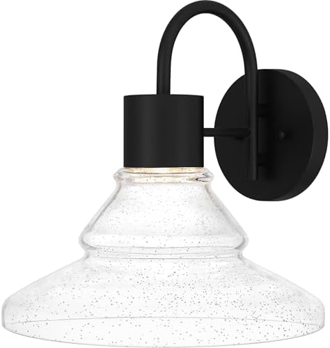 Quoizel Felix Integrated LED Matte Black Outdoor Wall Lantern