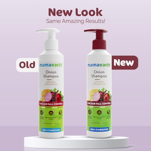 Mamaearth Onion Hair Fall Shampoo for Hair Growth & Hair Fall Control, with Onion Oil & Plant Keratin 250ml - Image 5