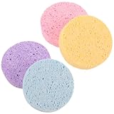 EPIGEIST Spugne per Pittura Acquerello Rotonde 4 Pezzi, Spugna Assorbente per Pulizia Pennelli, Set Spugne Artistiche Multiuso per Pittura e Progetti Creativi