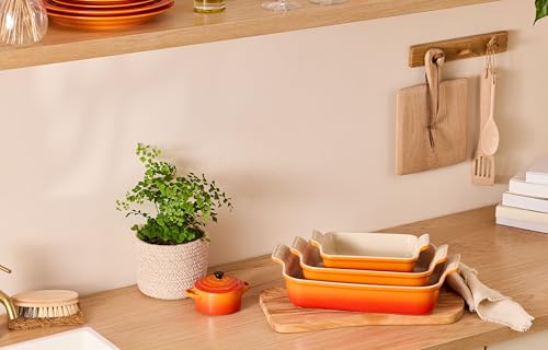 Le Creuset Rechteckige Auflaufform Tradition aus Steinzeug, 32 cm, 2.31 kg, Ofenrot, 71102320900001 – Ansicht 5