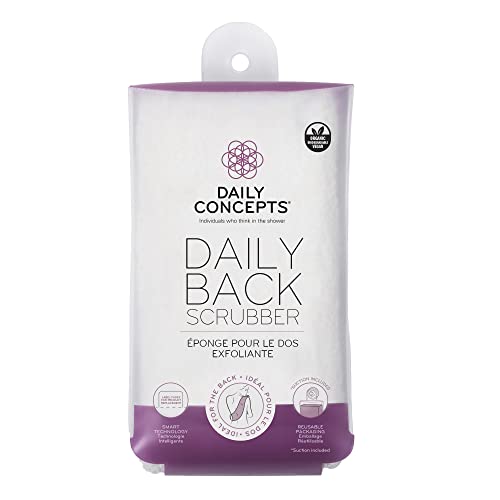Image of Daily Concepts - Daily Back Scrubber - gently exfoliates the skin with its soft natural organic cotton surface, while the soy-based core creates a rich lather