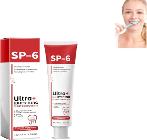 Sp-6 Pasta de Dientes para el Aliento Fresco,Probiotic Whitening Toothpaste,Pasta para Eliminar las Manchas de Blanqueamiento Dental,Pasta Dental Aliento Fresco,Sp-6 Toothpaste