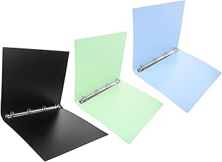 BESTOYARD 3 Pçs Folha De Quatro Furos Pasta Pasta Clipes Pastas Organizador De Papel Transparente Pasta De Metal Para Documento Importante Arquivo Acessório Fichário Organizador Fichário