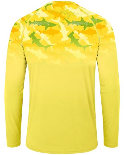 Image of FISHEAL Mens Long Sleeve Fishing Camo Shirts, UPF 50+ Sun Swim Rash Guard