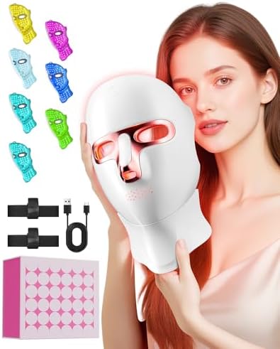 Red Light Therapy for Face- LED Light Therapy Mask Skin Care Mask...