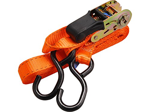 EXTOL PREMIUM Sangle d'arrimage avec cliquet et Crochet, 8 m x 25 mm, Max. 800 kg