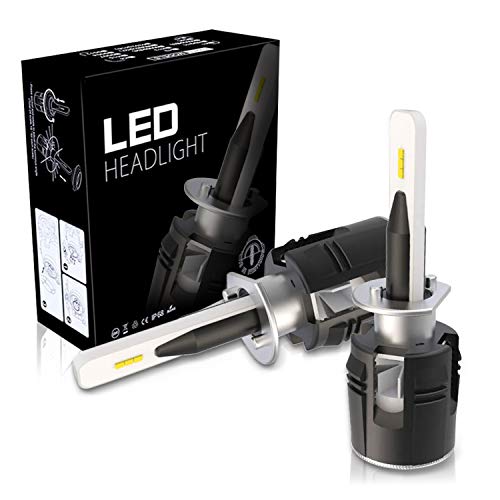 LED Phare Auto H1, Aaiwa Voiture Ampoules 60W 8000LM Car Headlight Feux Avants Blanc 6500K Tout en un kit de conversion