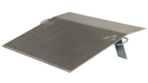 Vestil E-3030 Aluminum Economizer Dock Plate Usable 30 In. x 30 In. 3/8 In. Plate Thickness 2300 Lb. Capacity