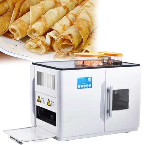 MáQuina Para Hacer Roti Totalmente AutomáTica De 1800 W, MáQuina Inteligente Para Desayunos, Ideal Para Uso DoméStico Y Comercial. Prepara Hasta 8 Panqueques A La Vez.