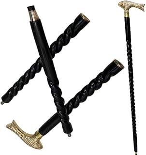 Nautical Walking Stick Victorian Fish Brass Handle Vintage Designer Wooden Walking Cane Stick Rustic Gift