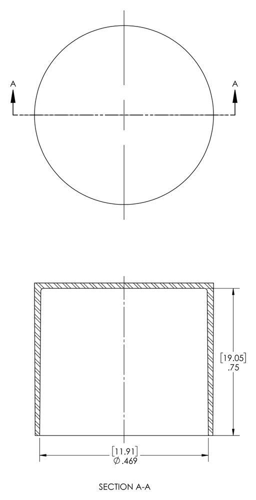 Caplugs SC-157 SC Series – Plastic Sleeve Cap for Tube Ends, 1500 Pack, Red LD-PE, 0.469" W x 0.75" L Threaded and Non-Threaded Tubing, Rods, Masking, Painting, Plating, Grit-Blasting (Q157Q2)