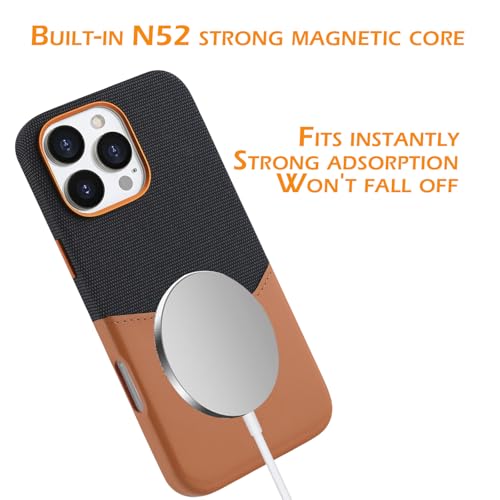 Coque Magsafe pour iPhone 16 Pro Max bicolore avec bords souples absorption des chocs