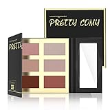 6 Color Highlighter Palette Shimmer and Matte Waterproof Durable Highlighter Powder Makeup Palette By Pretty Comy