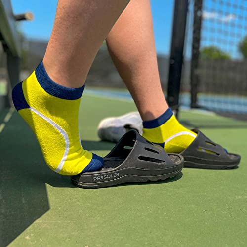 ChalkTalkSPORTS Tennis Woven Ankle Socks | Tennis Ball2