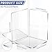 Tatuo 50 Piece Acrylic Bookends Bulk Heavy Duty Clear Book Stoppers for Shelves Decorative Book Organizer for Movies, Cds, Library, Office, School 5.12 x 3.94 x 3.94 Inches