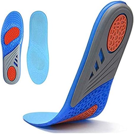 Comfort Gel Shoe Insoles, Orthotic Insoles for Men & Women, Full Length Plantar Fasciitis Inserts with Arch Support Relieve Flat Feet, High Arch, Foot Pain,Supination