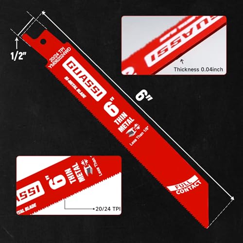 Guassi 15-Pack High TPI Saw Blades