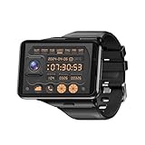 Plyisty 4G-Smartwatch, Dual-Kamera, 2 MP Vorne, 8 MP Hinten, 6 GB RAM, 128 GB ROM, GPS, Beidou GLONASS, mit 2,88 Zoll, Klarem Display und Einer Auflösung von 480 X 640 (Black)