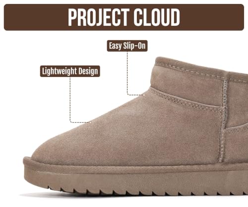 Image of Project Cloud Genuine Leather Ankle Boots for Women - Water Resistant with Memory Foam Insole Winter Boots - Trending Shoes & Comfortable Women's Ankle Boots (Hippy)