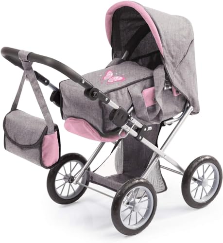 Bayer Design 13633AA Cochecito de muñecas City Star, Bolsa, Plegable, Ajustable, transformable