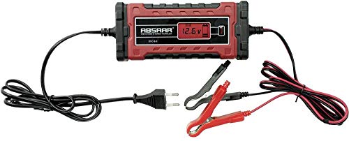 Absaar 158002 Batterieladegerät Evo 6.0 12/24V, Rot/Schwarz, 6A