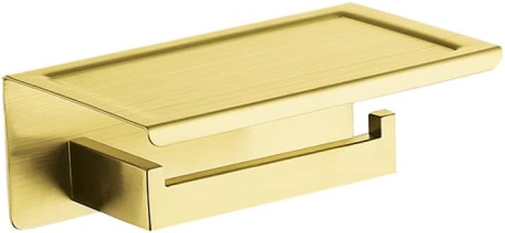 Brushed Gold Paper Phone Platform Holder Towel Bar Rack Shelf Soap Dish Toothbrush Cup Toilet Brush Holder Bathroom,Towel Rack B