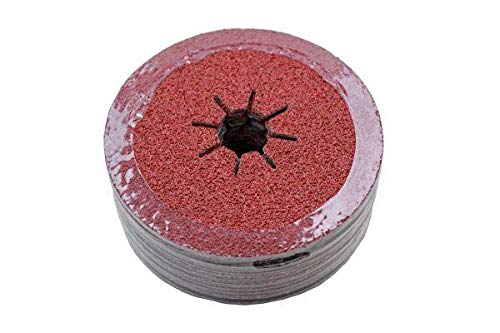 VEWERK 115MM Fibre Sanding Discs 36 Grit Pack of 50 2145