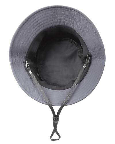 Image of XXL XL L Bucket Hat For Big Heads,M S Quick-Dry Travel Sun Hat With Chin Strap,Lightweight Summer Fisherman Hat Packable