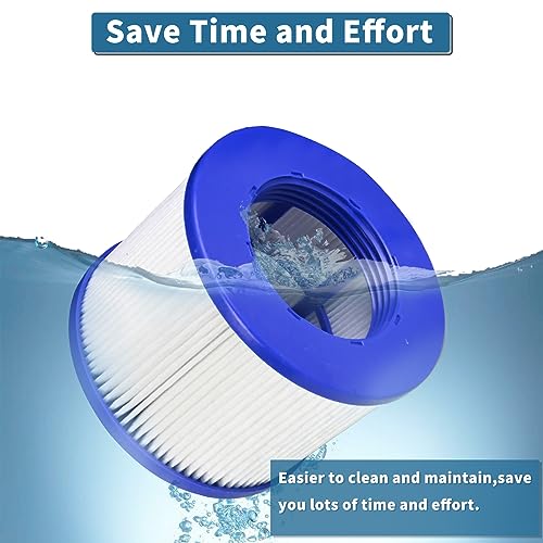 JEFFEL Infinite Spa Filter zum Schrauben, für Spa Ersatz Hot Tub, aufblasbar, ohne Schrauben, 75 x 100 mm, Filterkartusche für Spa, kompatibel mit Cosy Spa, Clever Spa und Plus (SPA-4PCS)