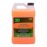 3D Orange Degreaser - Organic Citrus All Purpose Cleaner - Safe for Interior & Exterior Use - Multi Surface Degreaser to Clean Grease & Grime on Plastic, Cloth, Vinyl, Metal, Leather, Carpet 1 Gallon