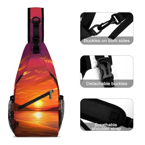 Bolso Cruzado Sunset Sling Bag para Hombre y Mujer miniatura 3