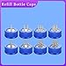 Glassware Labware Stainless Steel PP Refill Bottle Cap Reagent Bottle Cap Single/Two/Three/Four Way(2000ml Two-Way lid)