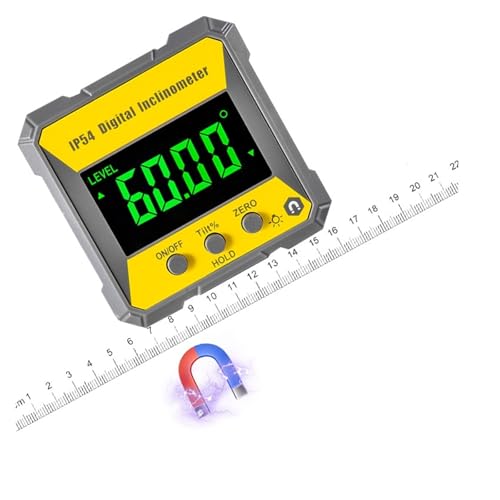 Buscador de ángulos digital con base magnética miniatura 3