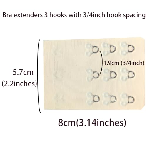 Image of SAMGU Women's Bra Extenders 2 Hook /3 Hook /4 Hook /5 Hook /6 Hook Soft Stretchy