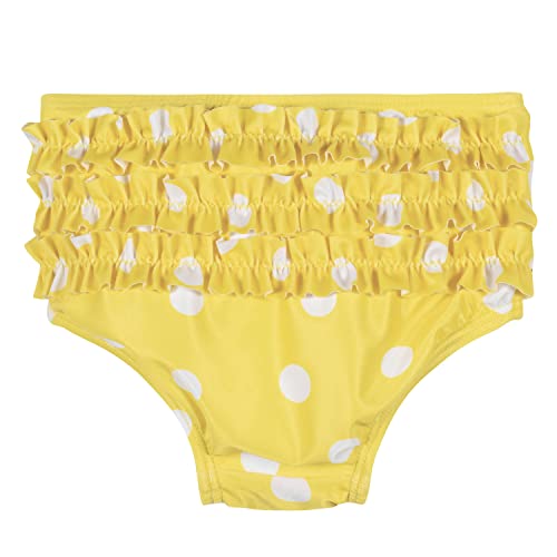 Gerber Baby and Toddler Girls Long Sleeve Swimsuit, Lemons, 2T - image 4