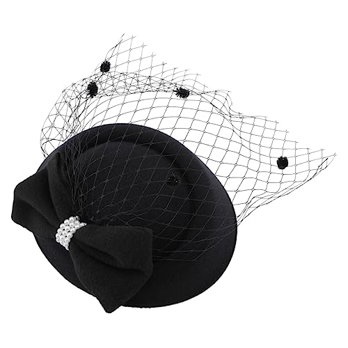 LIFKOME Multi-layer Bowknot Tophat Hair Clip Delicate Hair Barrettes for Weddings and Parties