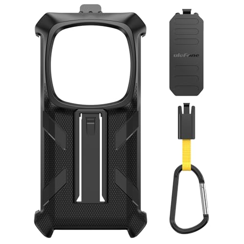 Ulefone Armor 28 Series Multifunctional Protective Case Original TPU Black Case Armor 28 Series with Back Clip Carabiner