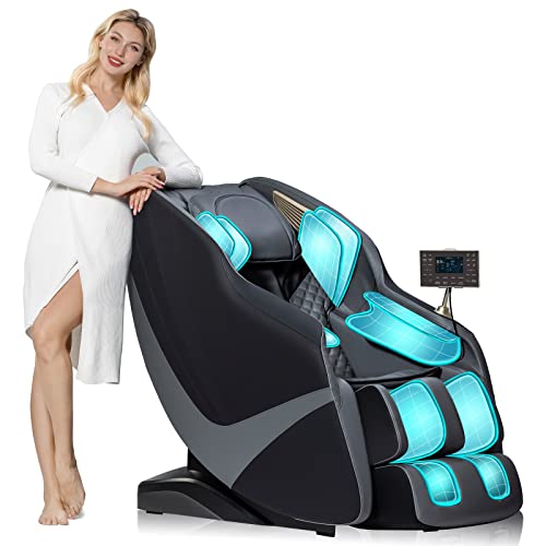 Relaxrelife Massage Chair Intelligent Full Body Massage Chair With Back Heat Ai Voice Control Zero Gravity Sl Track Recliner With Yoga Stretch (Black) #TOP15
