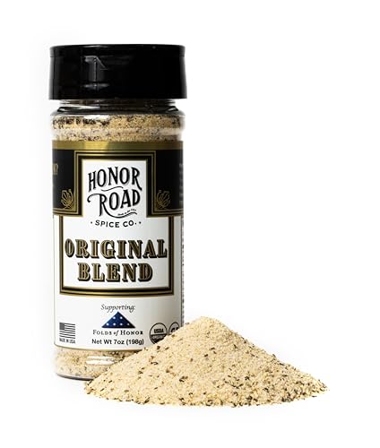 Honor Road Spice Company Original Blend | All-Purpose Seasoning | USDA Organic, Gluten-Free, Non-GMO | Clean Ingredients, No Fillers | Perfect for Grilling, Roasting, Vegetables & More | Made in USA (8oz Shaker)