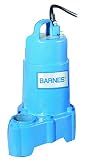 Barnes 112875 Model SP50X Submersible Cast Iron Sump Pump - 1/2 HP, 3,960 GPH, 20-Foot Cord, No Floa