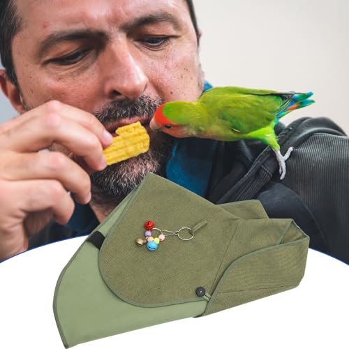 POPETPOP Capa de ombro para treinamento de papagaio com brinquedos, protetor de ombro impermeável pa